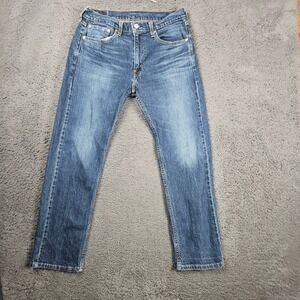 Levis 505 Jeans Mens 32x30 Regular Fit Blue Denim‎ Pants